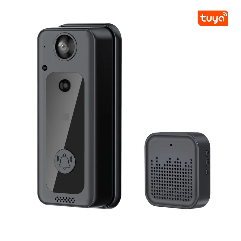 Tuya-Sonnette intelligente sans fil, interphone d'appel WiFi, caméra vidéo, conversation bidirectionnelle, millions de pixels HD, 720p