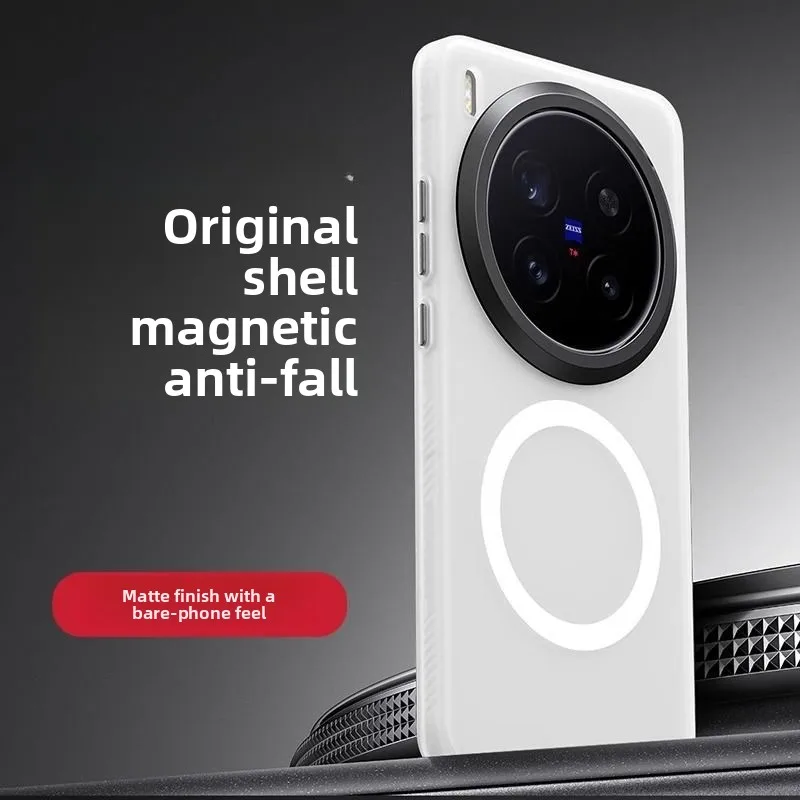 Магнитный чехол для Magsafe для VIVO X300 Pro X 300, роскошный матовый прозрачный защитный бампер для камеры VIVO X300 Pro