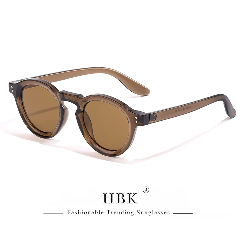 HBK Mode Polarisierte Sonnenbrille Männer Retro TR90 Hochwertige TAC Linsen Runde Sonnenbrille Frauen Fahren Angeln Brillen Reisen – Detail 22