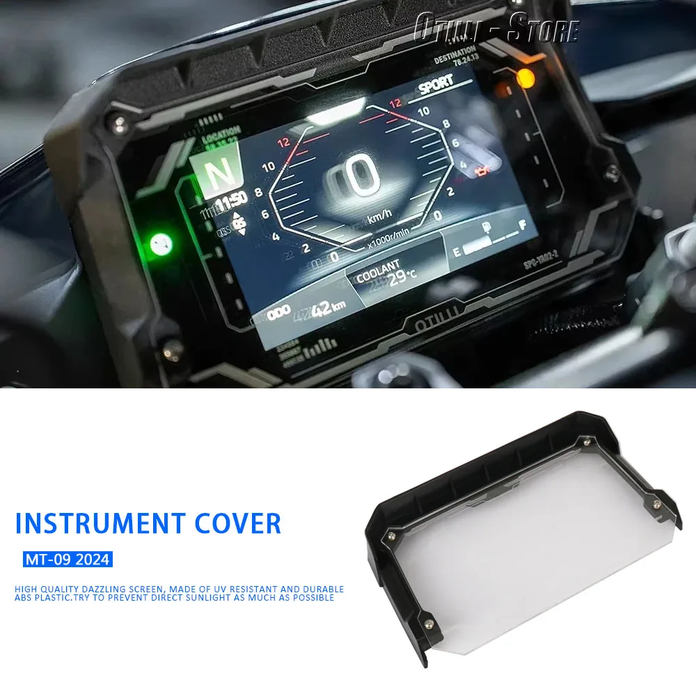 

Motorcycle Accessories Speedometer Instrument Case Gauge Odometer Tachometer Housing Cover Meter For Yamaha MT-09 MT09 2024