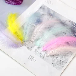 50Pcs Fluffy Marabou Turkey Feathers 15-20cm for Crafts Dream Catcher Feather Jewelry Decor Soft Plumes Wedding Party Accessorie