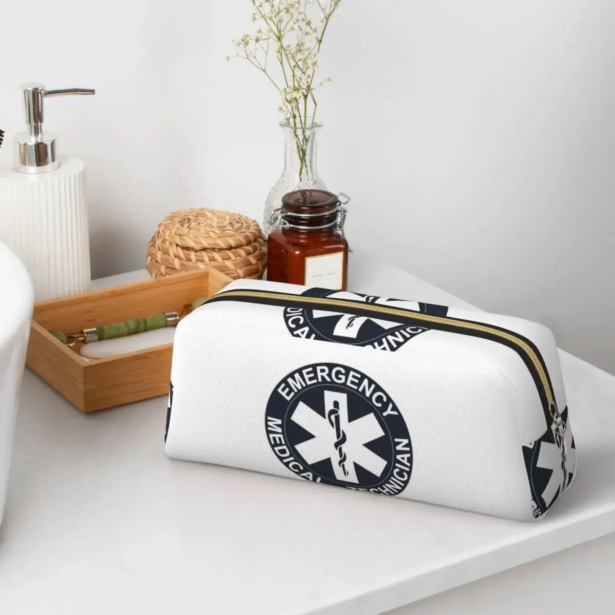 Emt Star Of Life Emergency Medical Pencil Case for Boy Girl School Pen Box Pencil Bag Pencil Pouch