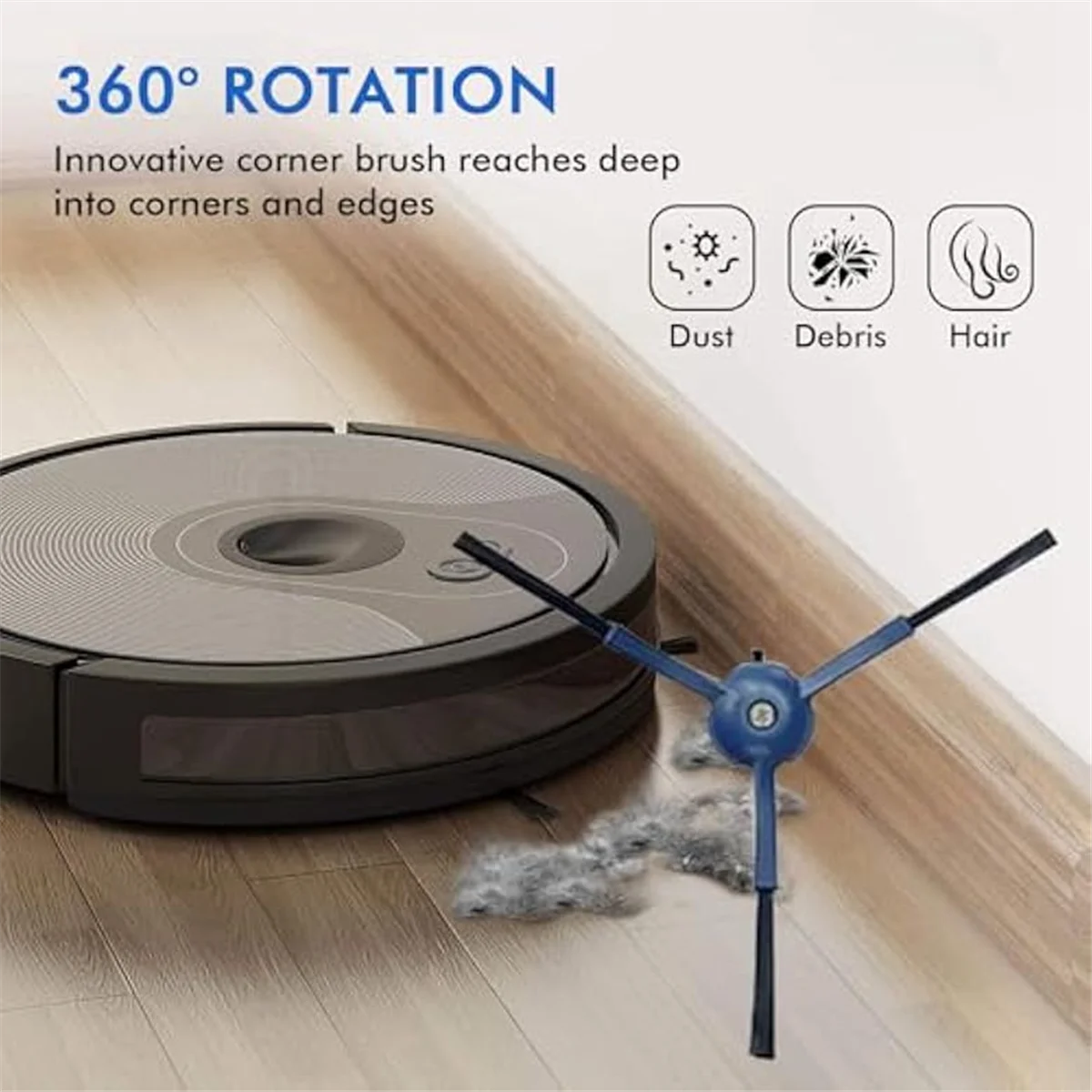 Replacement Parts for X10 Pro Omni Robot Vacuum,2 Roller Brushes,8 Side Brushes,6 HEPA Filters,6 Mop,6 Dust Bags-AT39