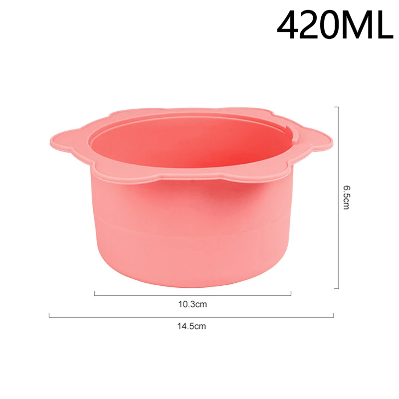 1pcs Wax Warmer Heat-Resistant Replacement Silicone Bowls With Stirring Stick Non-Stick For Hair Removal Wax Beauty Tool