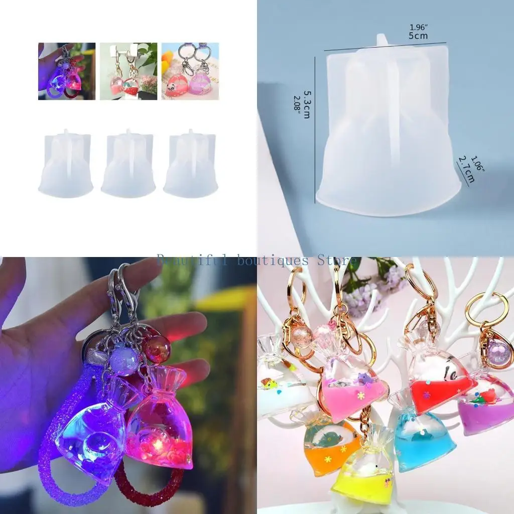 

U4lf Lucky Bag Silicone Pless Casting Flom для CareChain украшать кулон подвеску для ручной работы