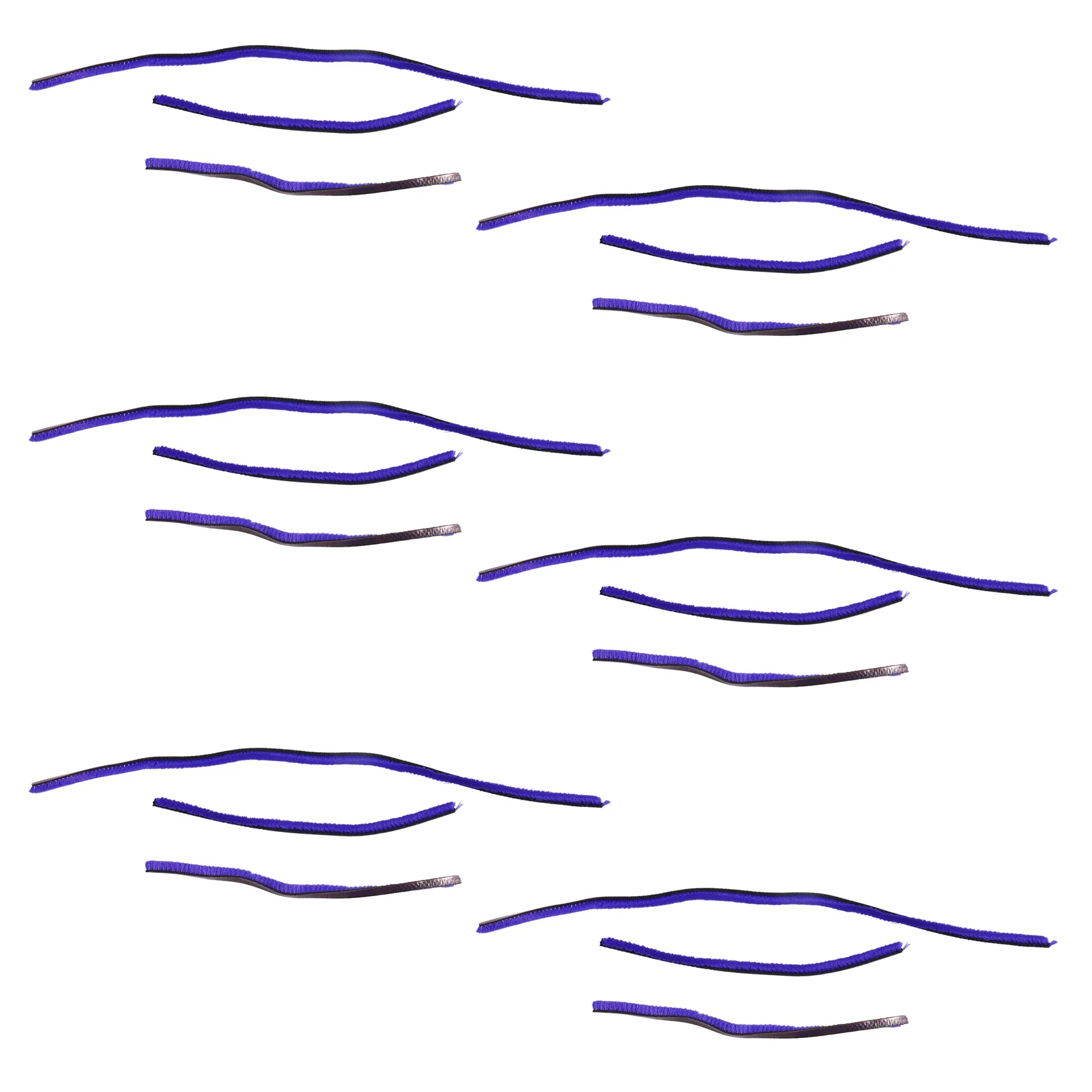 AB43-18Pcs tiras de felpa suaves para Dyson V6 V7 V8 V10 V11 aspiradora cabezal de rodillo suave piezas de accesorios de repuesto