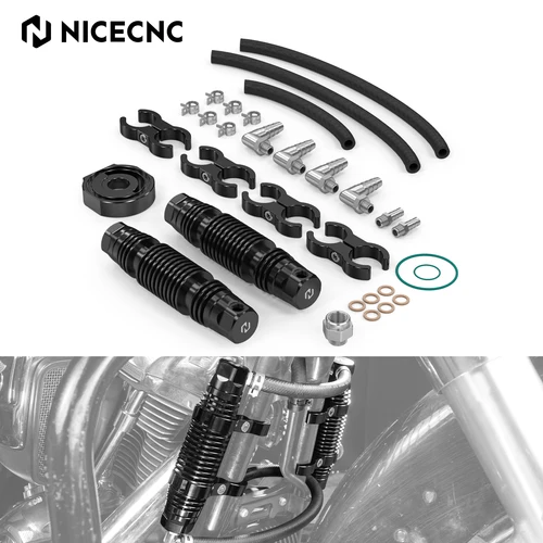 NICECNC para Harley Street Glide FLHX/Special FLHXS 2017-2023 enfriador de aceite doble Modular para Road Glide FLTRX Road King FLHR CVO