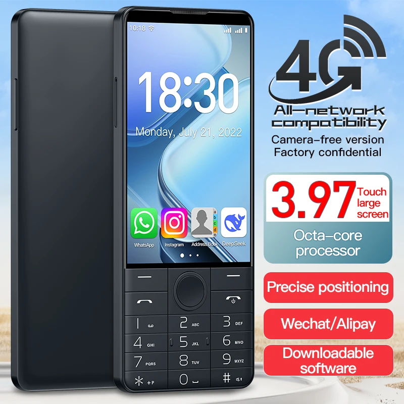 DOOV R70 4G Dotykowy Telefon Komórkowy z Klawiaturą, Ekran IPS 4 ", 6GB+128GB, 2120mAh, Android 14, Whatsapp, Obsługa Wielu Języków — zdjęcie produktu 8