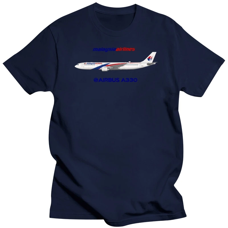 Men t-shirt Illustration Of Malaysia Airlines Airbus A330 300 by stevehclark tshirt Women t shirt