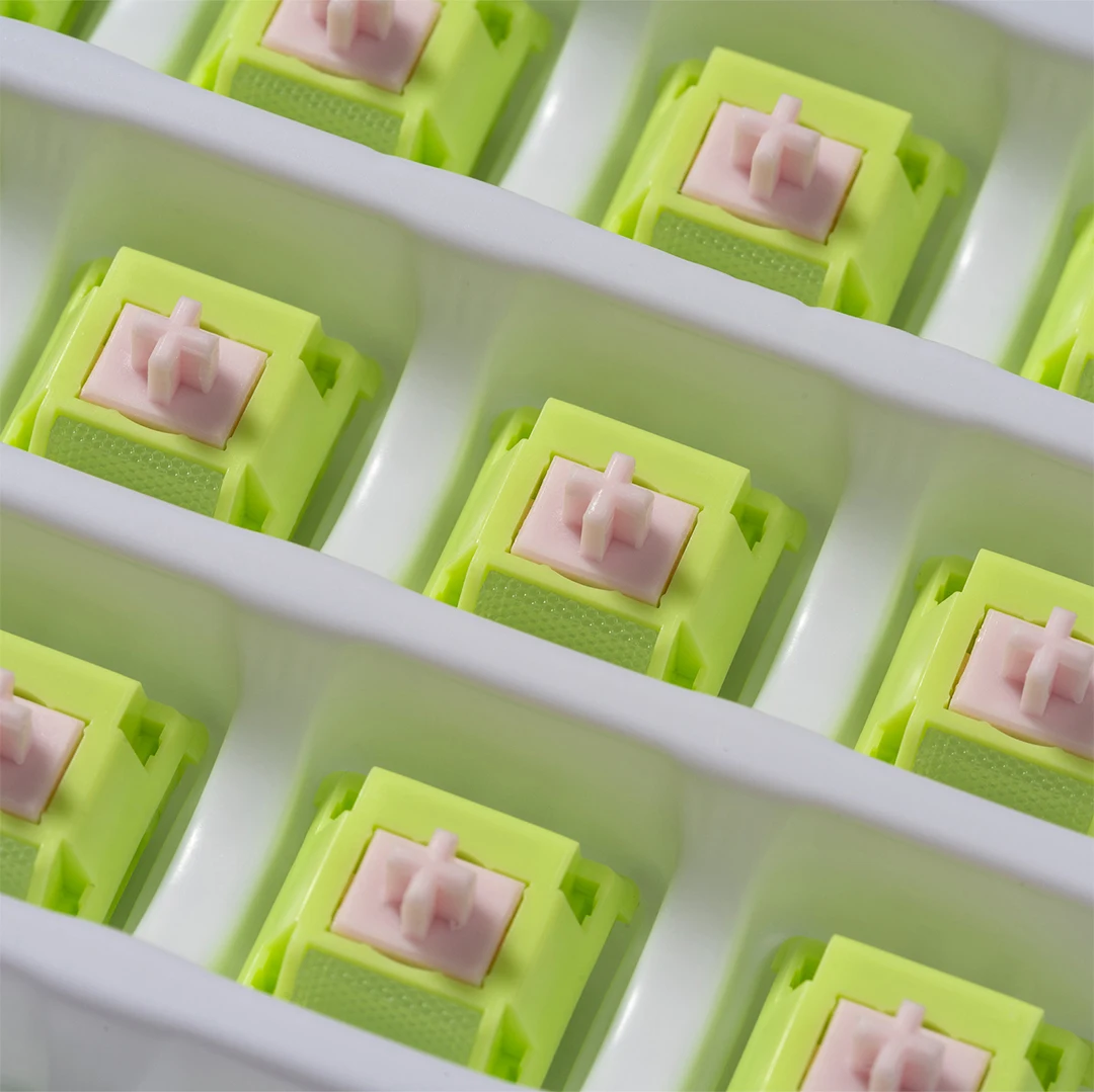 Chilkey 35pcs Silent Mechanical Keyboard Switches 5 Pin PCB Mount Lubed Switches with POM Housing UPE Stem for MX Keycaps
