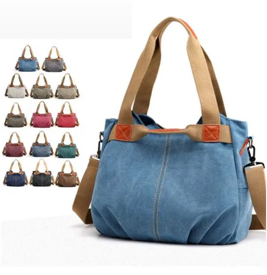 Płócienne torba typu hobo damskie torebki damskie designerskie torby rekreacyjne o dużej pojemności na Weekend podróżny na zewnątrz Bolsas