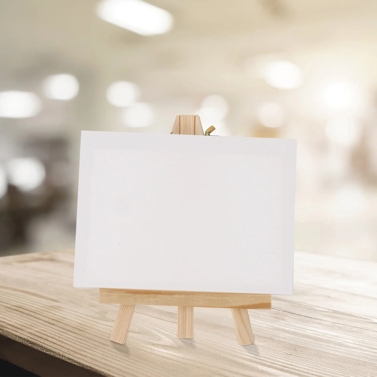 1 set 1 Set Mini Wood Easel Lightweight Portable Painting Stand For Kids Adults Students Tabletop Display Rack Art Classroom Diy