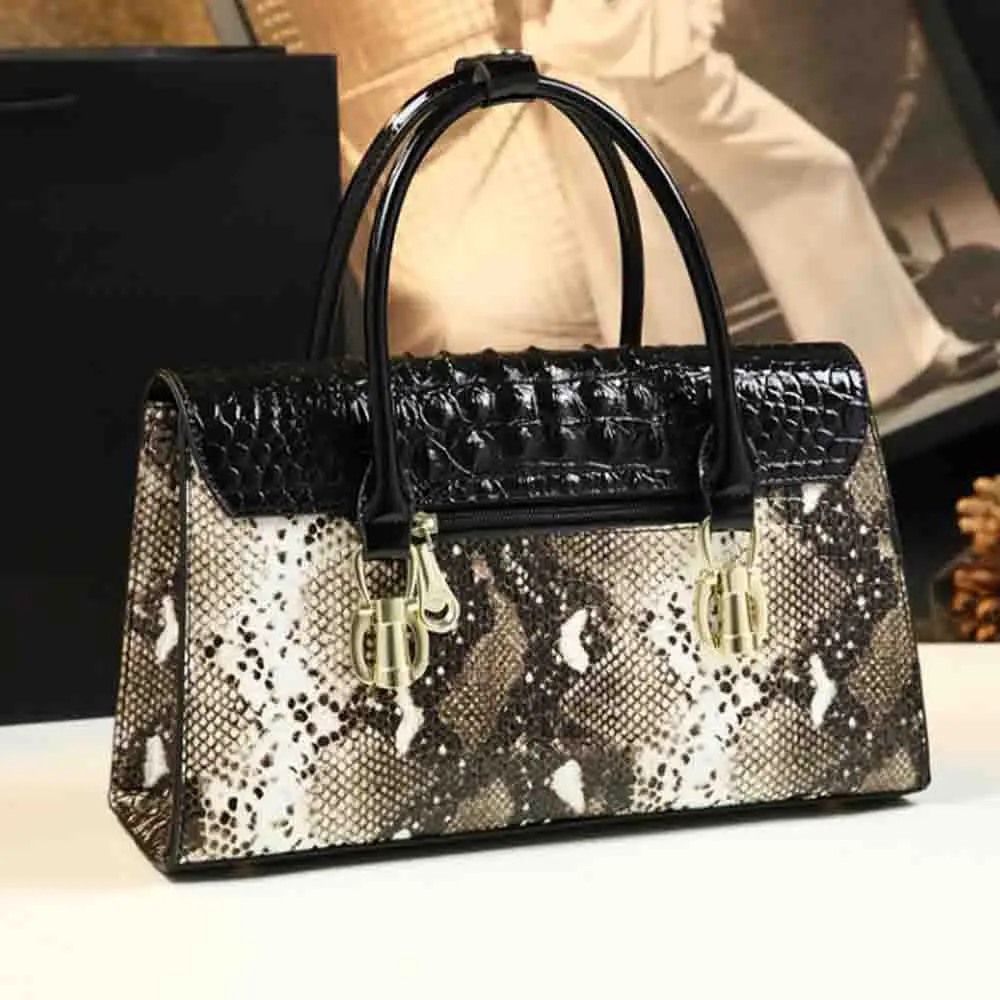 Fashion Trend Noble Women Handbag Alligator Pattern Luxury Ladies Party Handbag and Purse Elegant Wedding Party Casual Tote 2024