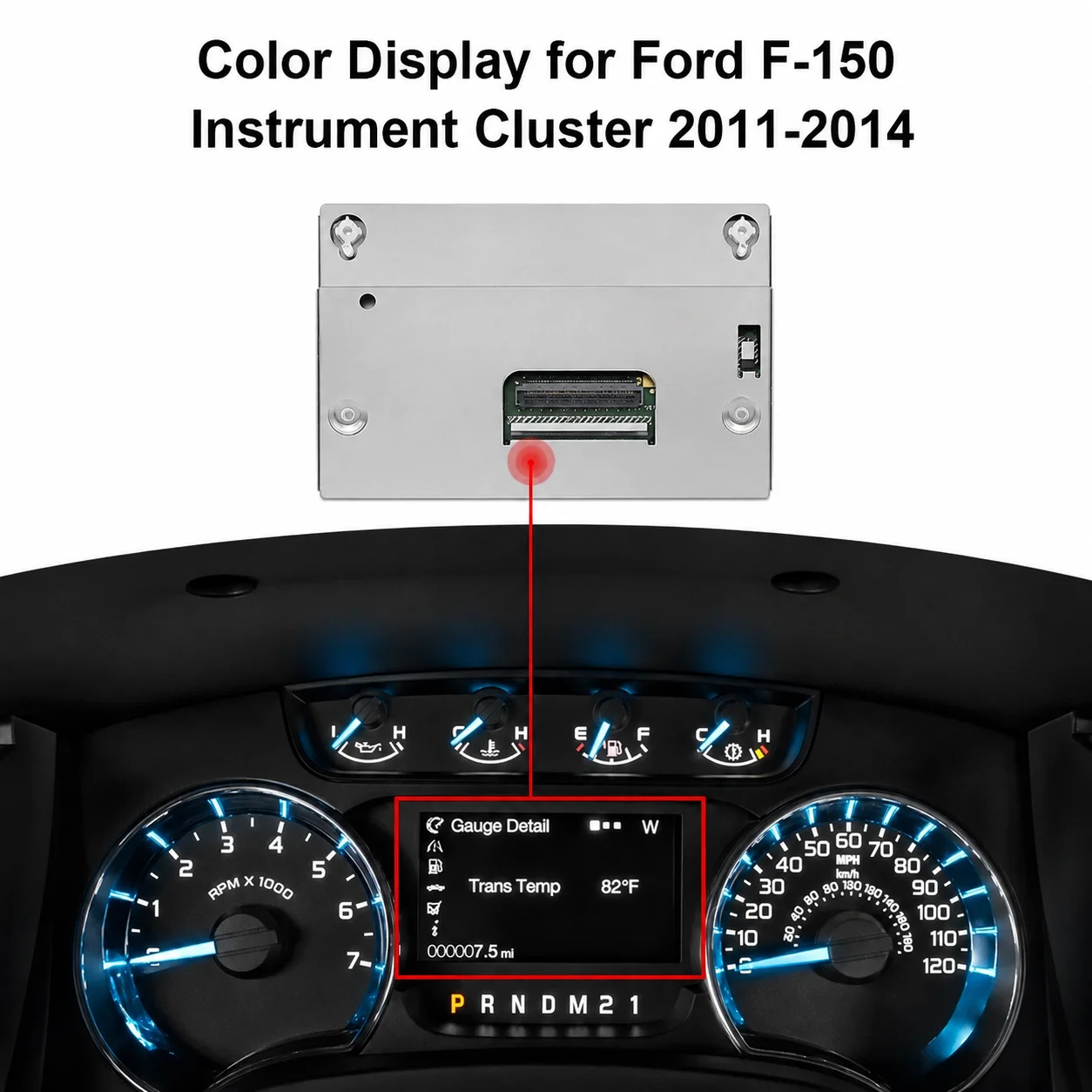 フォードf150-f-150スピードメーター計器盤用ダッシュボードlcdカラーディスプレイ