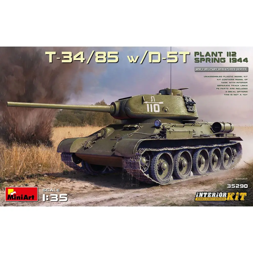 

MiniArt 35290 1/35 Φ/85 w/T-34. Растение 112. Весна 1944. Комплект для интерьера-набор моделей в масштабе