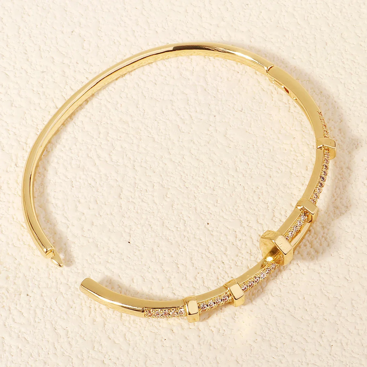 Female Jewelry Nail Bracelets Trendy Bracelet Zircon Screw Bracelet For Women Everyday Party Festive Jewelry As Gifts image 5