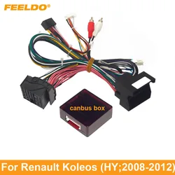 FEELDO Car 16pin Power Cord Wiring Harness Adapter For Renault Koleos (HY;2008-2012) Installation Head Unit