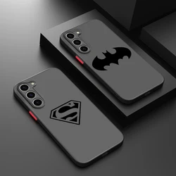 Anime Superhero B-Batman For Samsung Galaxy A91 A81 A73 A72 A55 A54 A53 A52 Frosted Translucent Phone Case