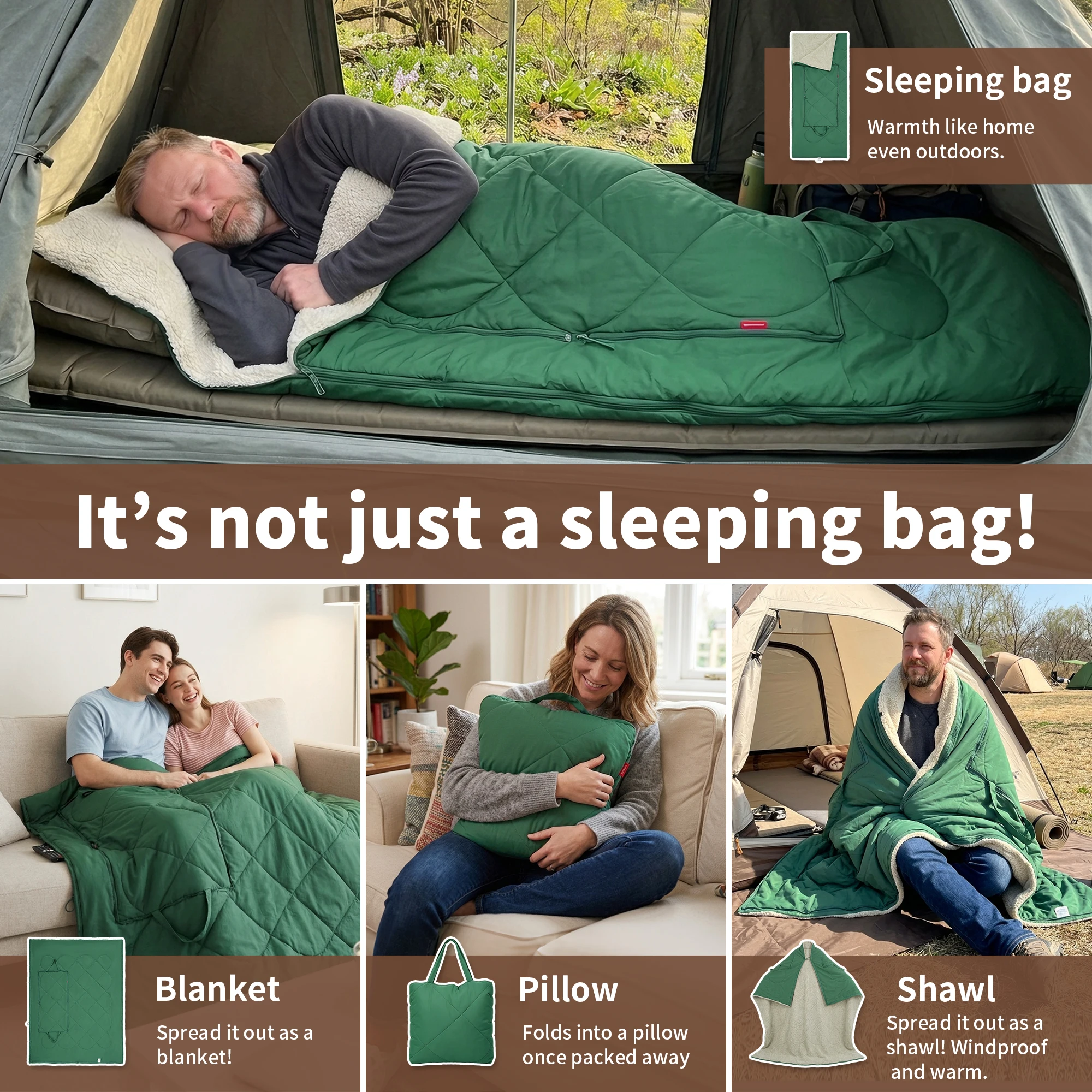 كيس نوم مابليف متعدد الوظائف 4 - مراجعة Fleece Sleep Bag وسعره