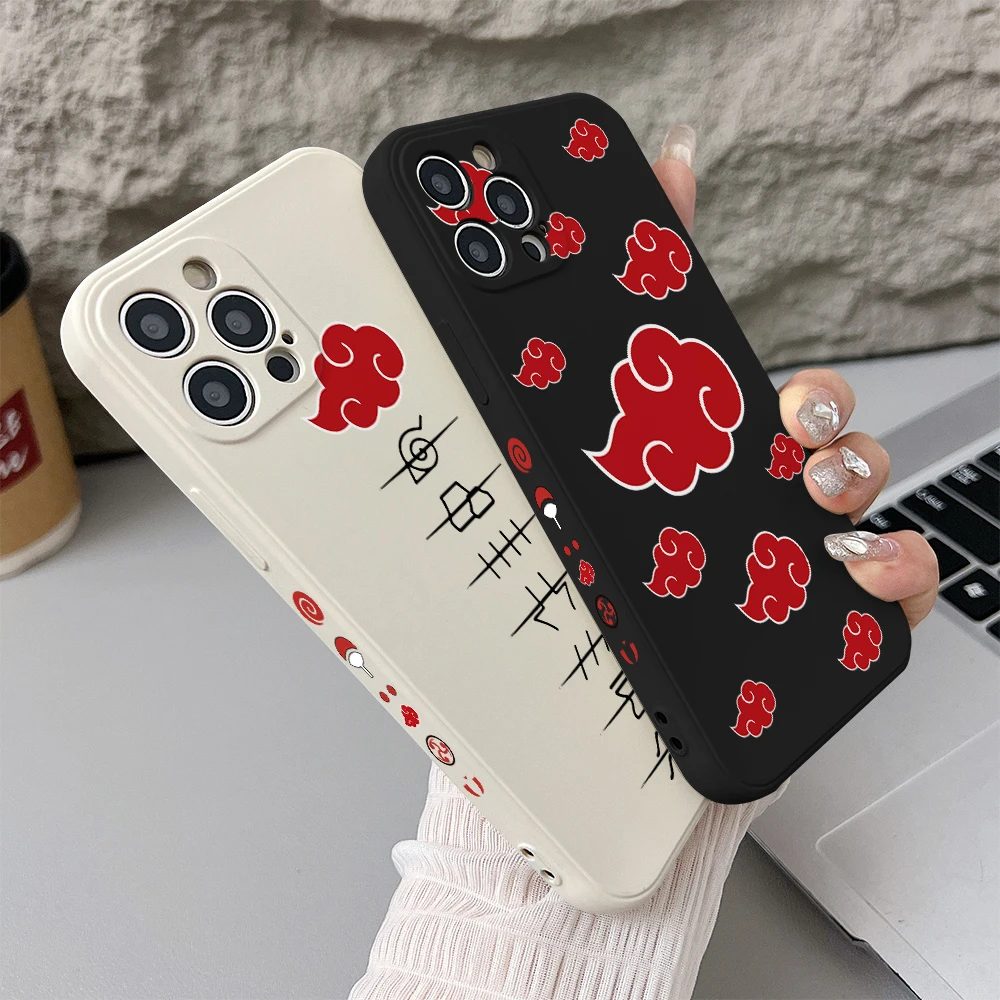 Funda de teléfono Akatsukies Cloud para iPhone 16e 16 15 14 13 12 11 Pro Max Mini X XR XSMax 8 7 6 6S Plus funda trasera de silicona suave