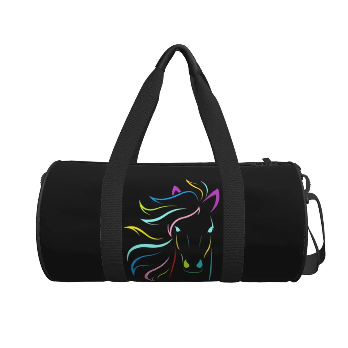 

Magical Horse Large Duffle Gym Bag Waterproof Duffle Travel Bags Handbags Fitness bag
