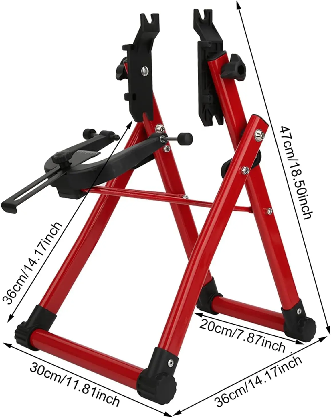 Wheel Maintenance Truing Stand, With Ruler and Thimble Upper and  Notch Bike Repair Tool for Repair