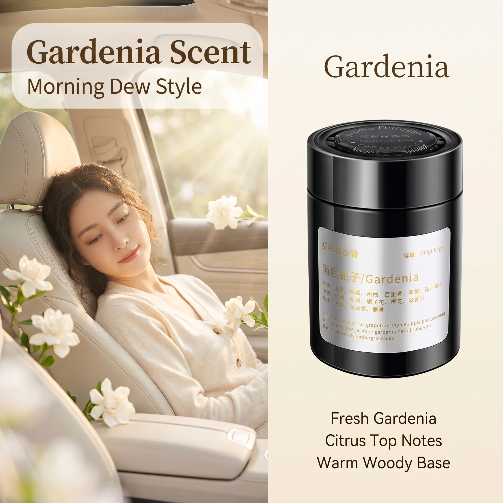 Goblin Style Car Solid Perfume, Premium Aroma Ornament, Car & Home Dual‑Use Fresh Flameless Aromatherapy for Vehicle Interior