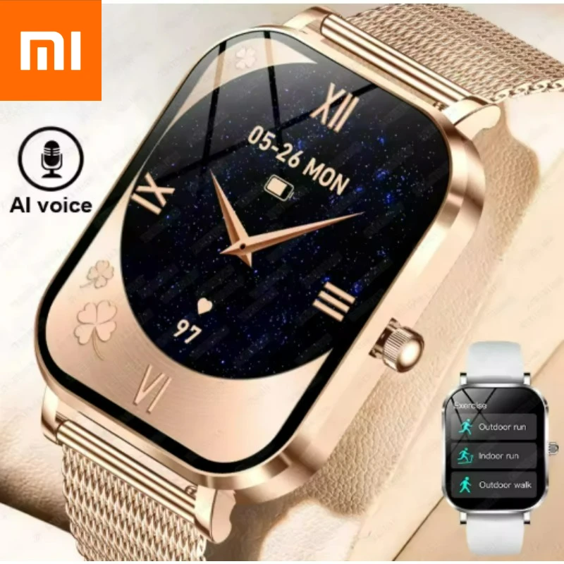 

Новые умные часы Xiaomi, женские подарочные 8,8 мм, ультратонкие часы с пульсометром, водонепроницаемые, для спорта на открытом воздухе, BT Call, умные часы для Android