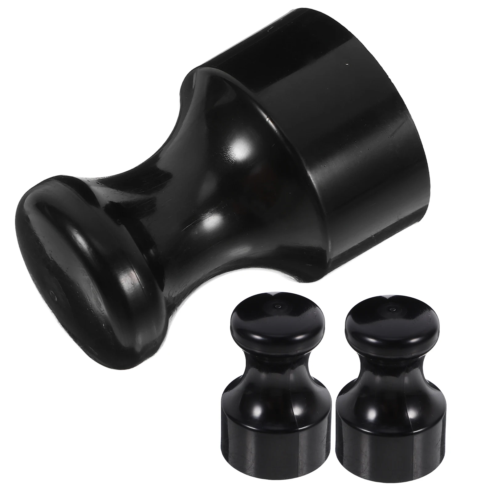 

3pcs Round Seal Stamp Handle DIY Crafting Conjoined Stamps for Scrapbook Embossing Personalized Rubber Plant Roller Knob