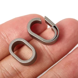 Titanium Alloy Mini Key Ring Connection Buckle Universal Joint Auxiliary Ring Connection Bayonet Ring Personality Creativity