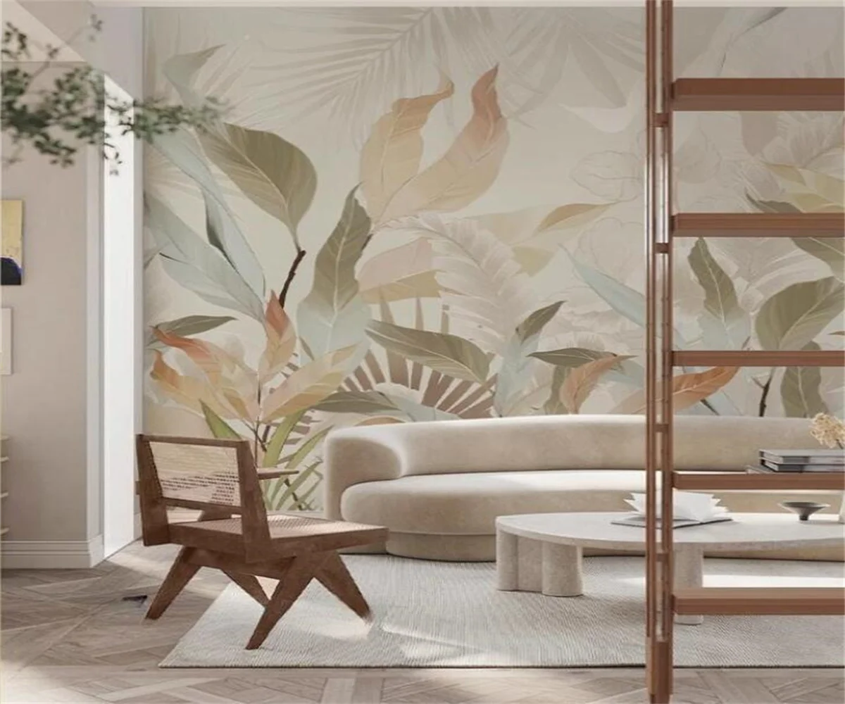 ورق حائط من ورق الموز الشمال ، ورق حائط من الغابة ، غرفة المعيشة ، الأريكة ، خلفية غرفة النوم ، ورق حائط ، صور نباتات استوائية ، جدارية