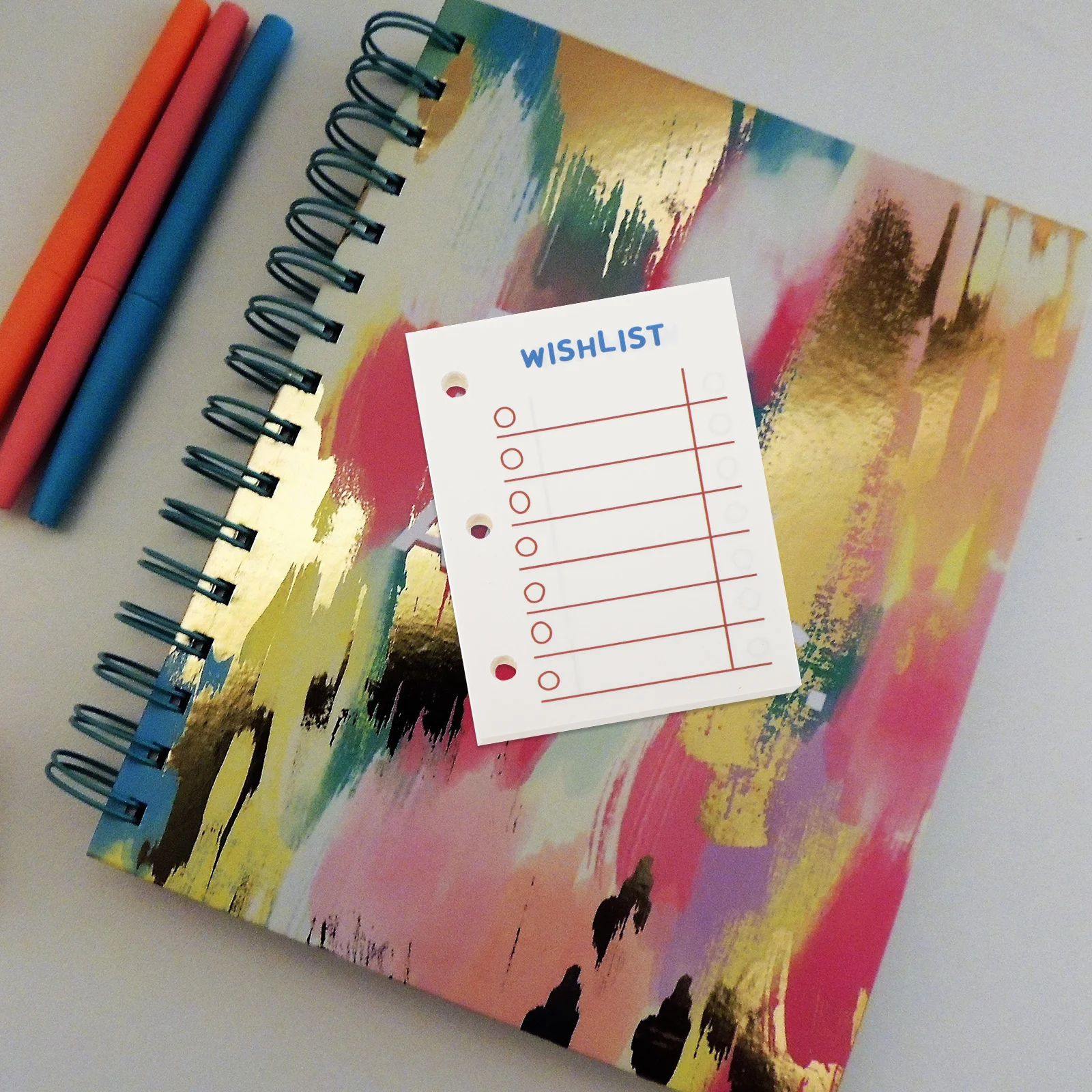 4Pcs Planner Notebook Loose Leaf Replacement Papers Detachable Punched Writing Paper Suitable for Student Stationery Journal