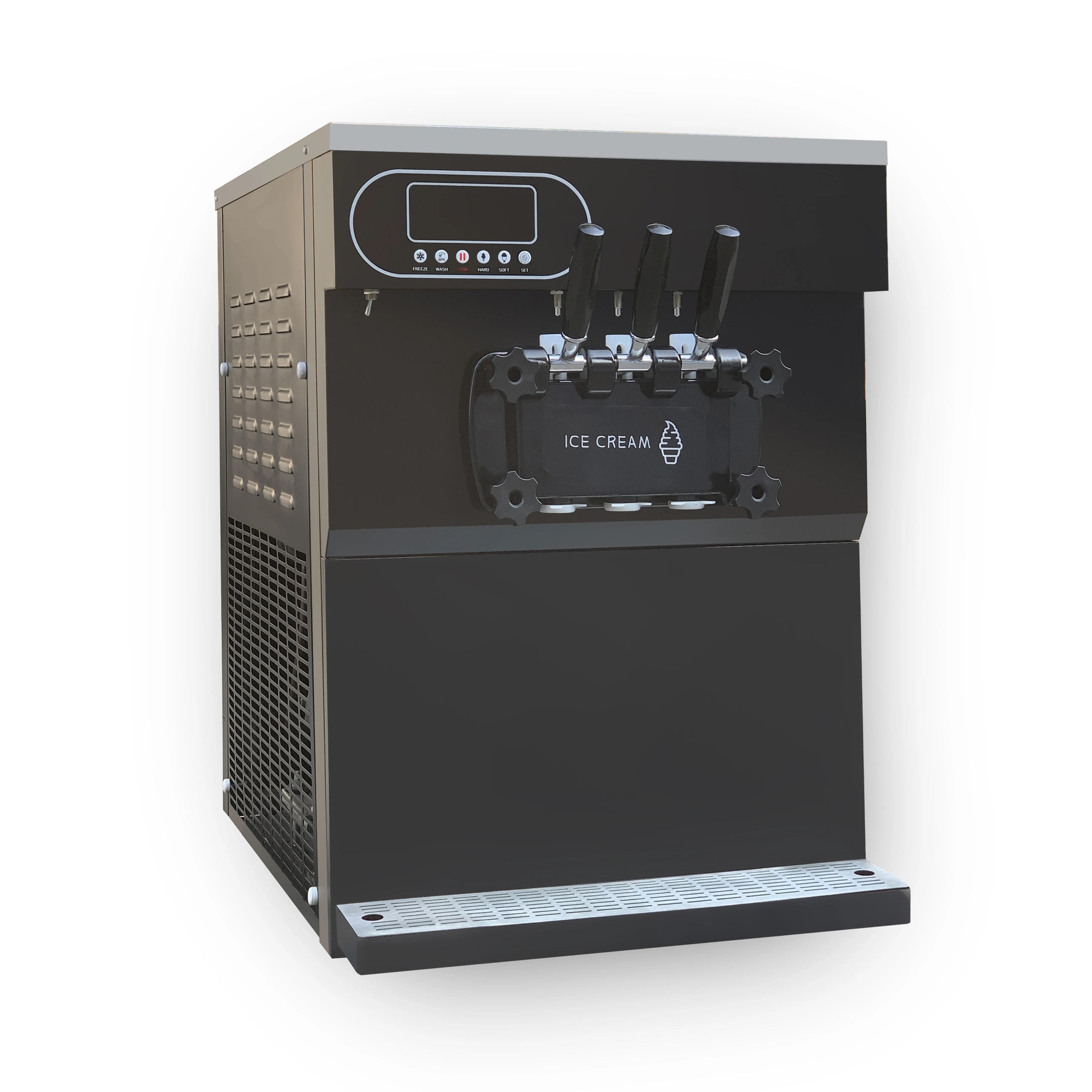 Soft Serve Ice Cream Machine 25-28L/H Automatic Commercial Ice Creme Maker Ice Cream Making Machine for Business Price