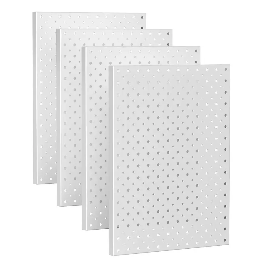 

Металлические перфорированные панели, настенный органайзер, перфорированные доски для стены, система хранения инструментов для гаража, 12x16, 4 шт., серые