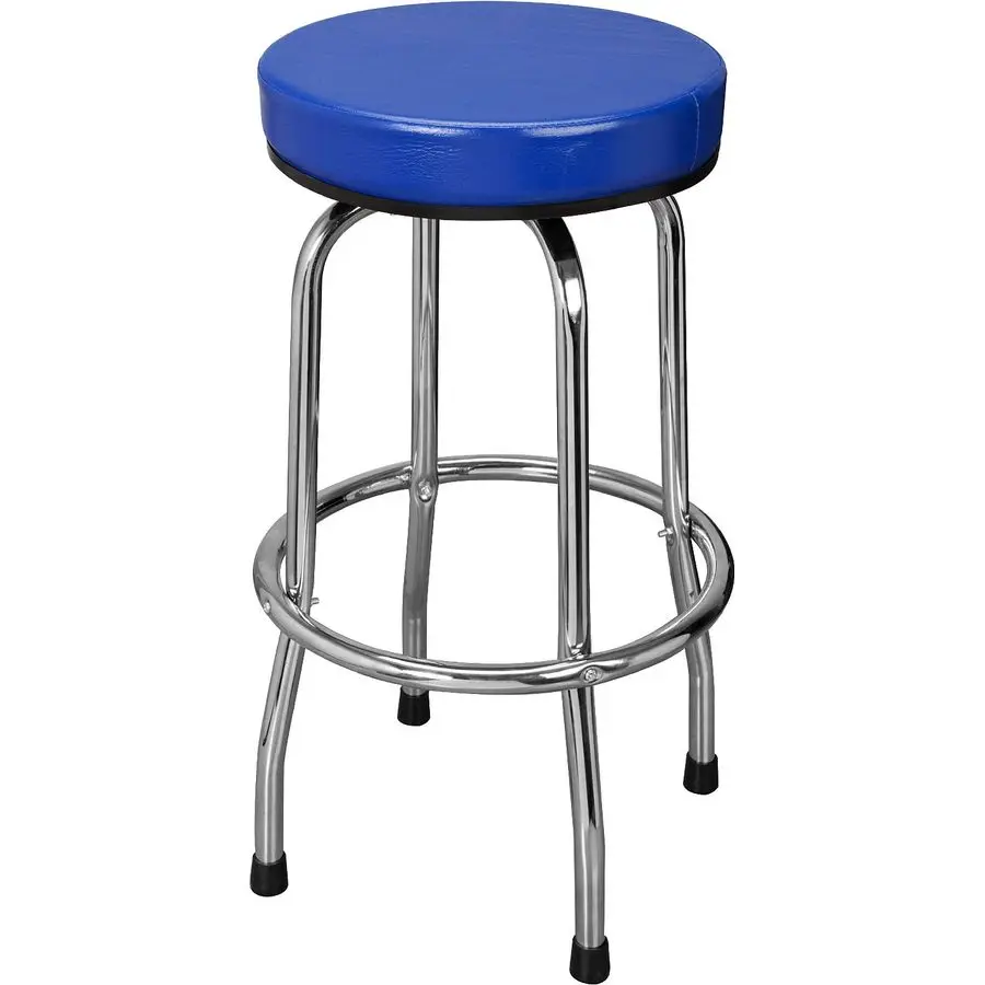 

ATRP6185U Torin Swivel Bar Stool Padded Garage Shop Seat with Chrome Plated Legs, Blue