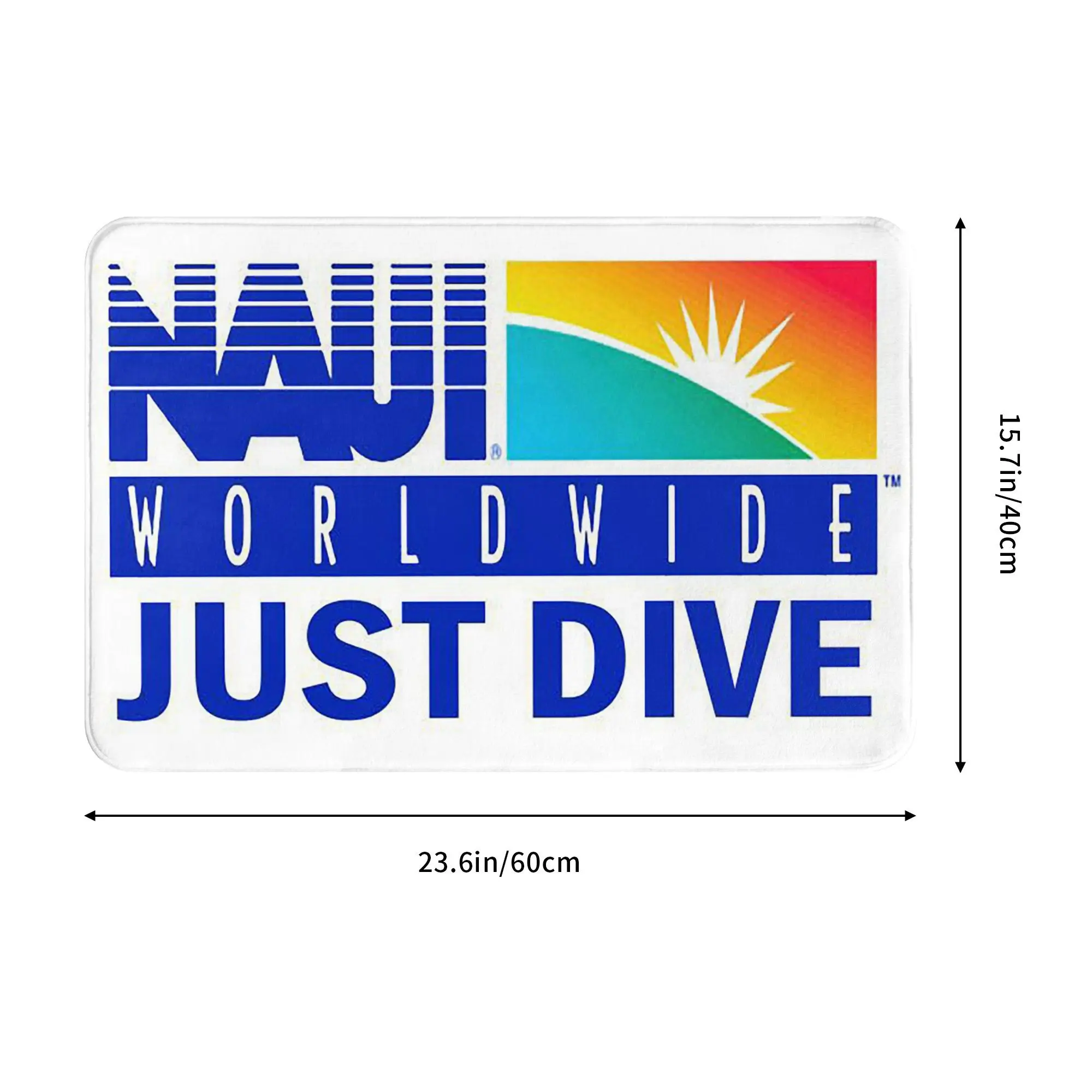NAUI the Difinition Of Diving Non-slip Doormat Floor Mat Cushion Carpet Rug for Kitchen Entrance Home Bathroom Footpad Mats