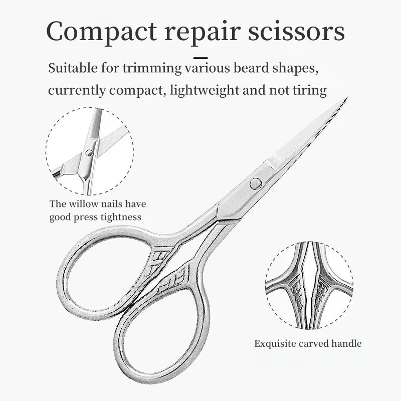 Men's Beard Care Trimming Set Pig Hair and Beard Cleaning Brush Beard Shape Comb Oil Head Hair Brush Beard Care Special Tool