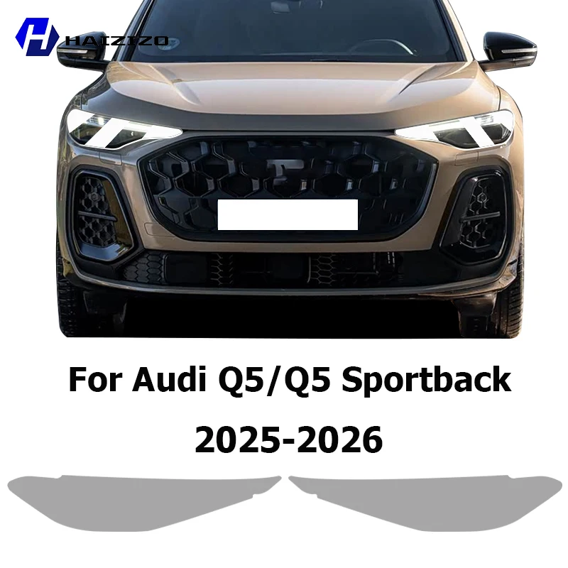 

Для Audi Q5/Sportback 2025-2026: Защитная пленка для фар из ТПУ, дымчато-черная, антицарапийная, виниловая, для индивидуальной отделки автомобильных фар