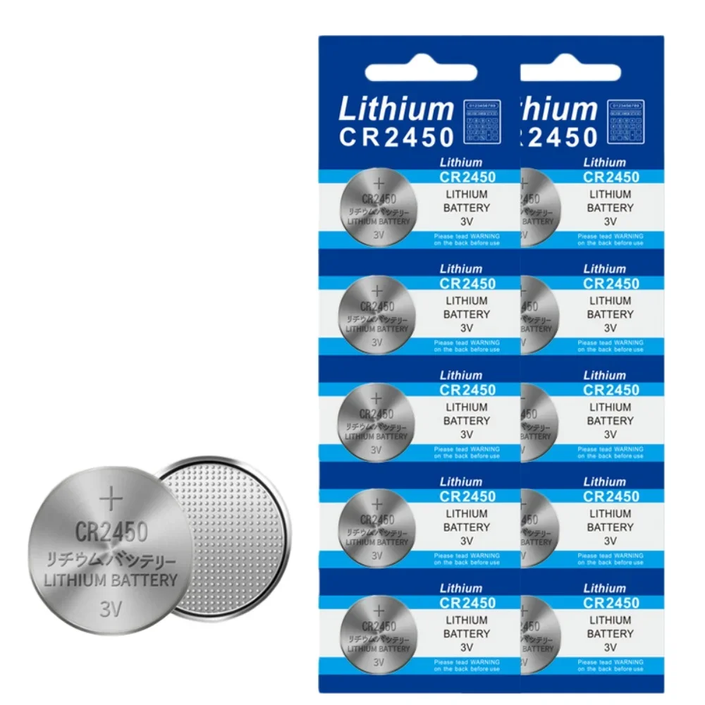 Lithium Coin Cell Battery CR2450 3V 2-30Pcs Button Batteries DL2450 ECR2450 For Remote Control Toys Digital Scale Stable Power
