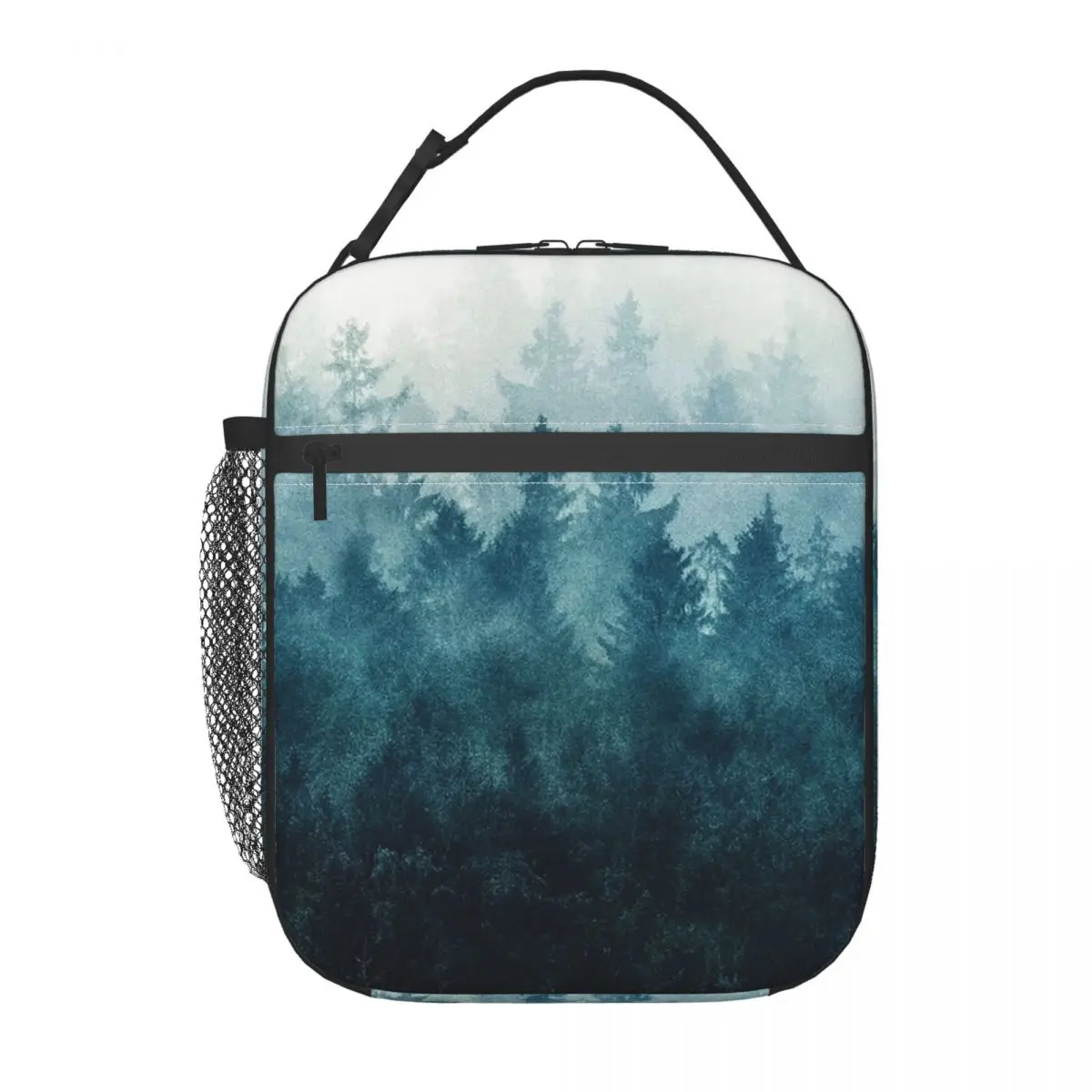 

Изолированная сумка для обеда с изображением сосны и молнии, для женщин и детей, герметичные контейнеры для еды, термосумка для обеда