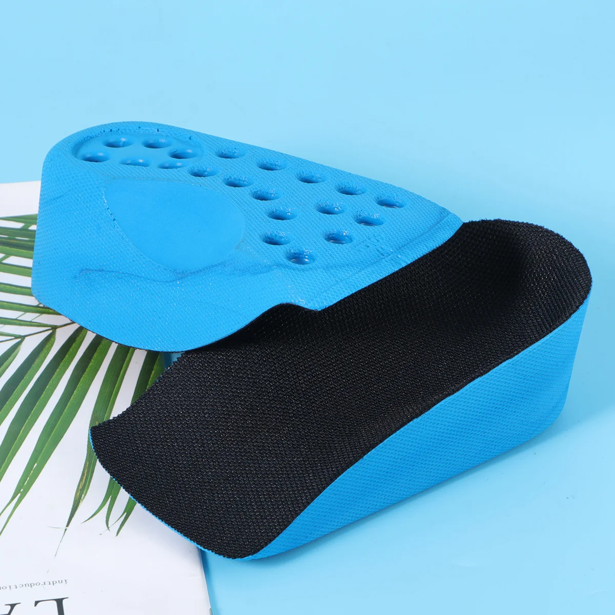 

1 Pair Height Increasing Insoles 4Cm Thick Pu Cloth Anti-Slip Taller Pad For Shoes Half Shoe Lift Comfortable Fit Foot Care Tool