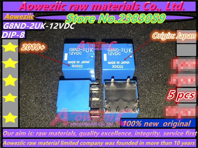 

Aoweziic 2018+ 100% New Original G8ND-2UK-12VDC G8ND-2UK DIP-8 Automobile Relay Module