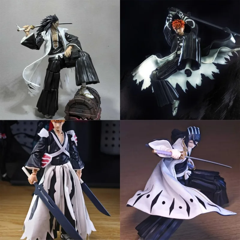 Handgefertigter 1/12 Japanischer Anime Klassischer Charakter Weißer Federwebstoff-Umhang Zubehör für SHF Actionfiguren Körpermodell – Detail 1