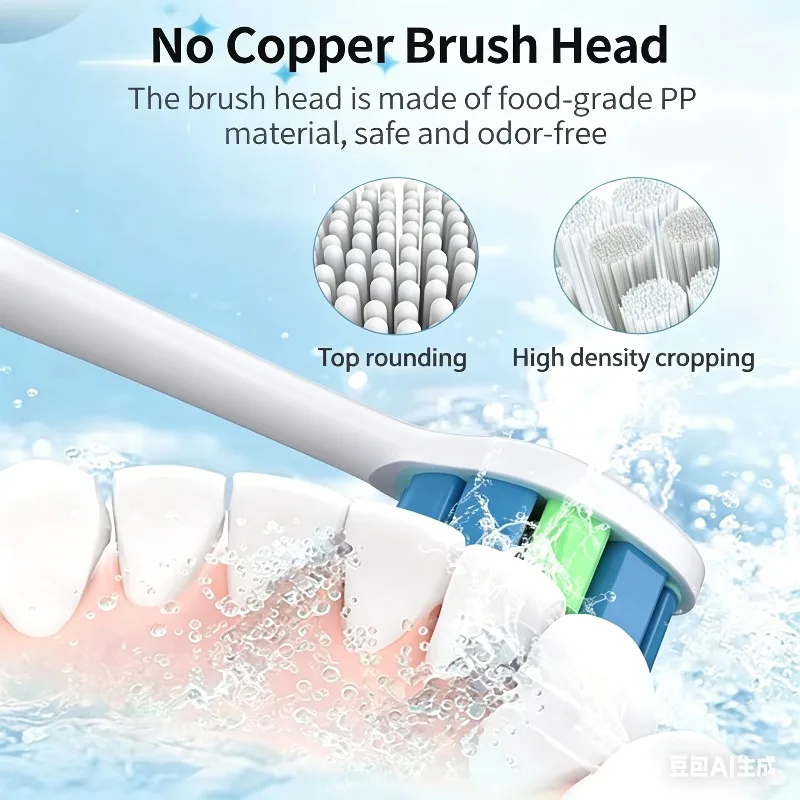 5pcs/pack Replacement Toothbrush Heads for Original Sarmocare X700 Ultrasonic Sonic Electric Toothbrushes Food Grade PP Material