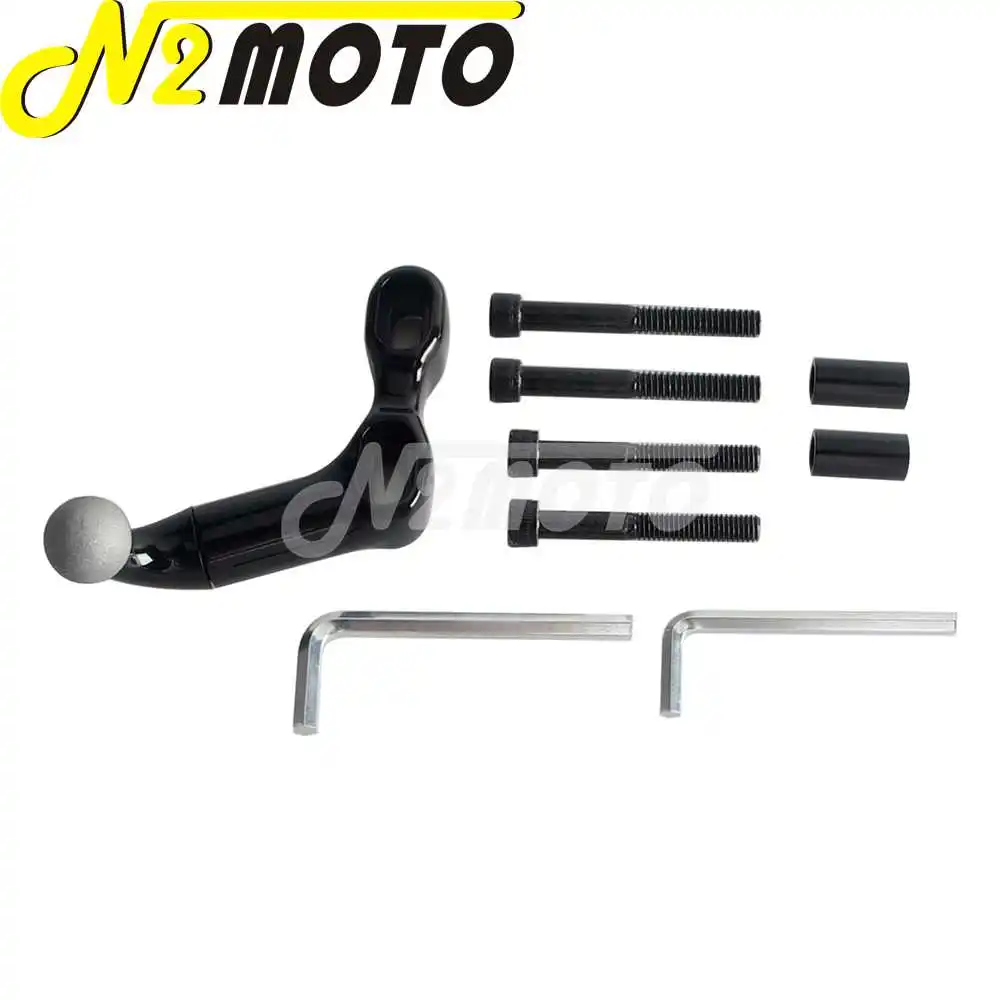 For Harley Ducati Scrambler BMW R nineT Honda Gold Wing Yamaha Road Star Motorcycle Phone Holder 360° Rotatable Aluminum Bracket 2