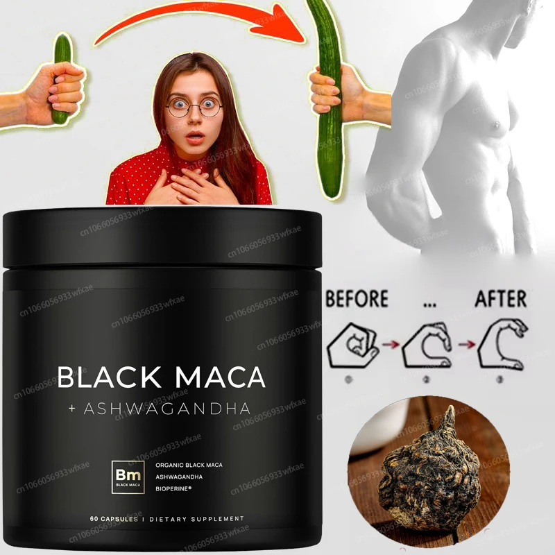 

Black Maca 1000MG+Ashwagandha 400MG Men's Health Capsules