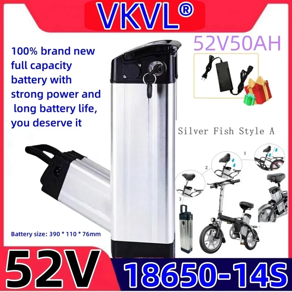 

Air fast transportation New Full Capacity Power 18650 Lithium Battery 52V10ah-50ahBattery pack Suitable for Silver Fish 80-2000W