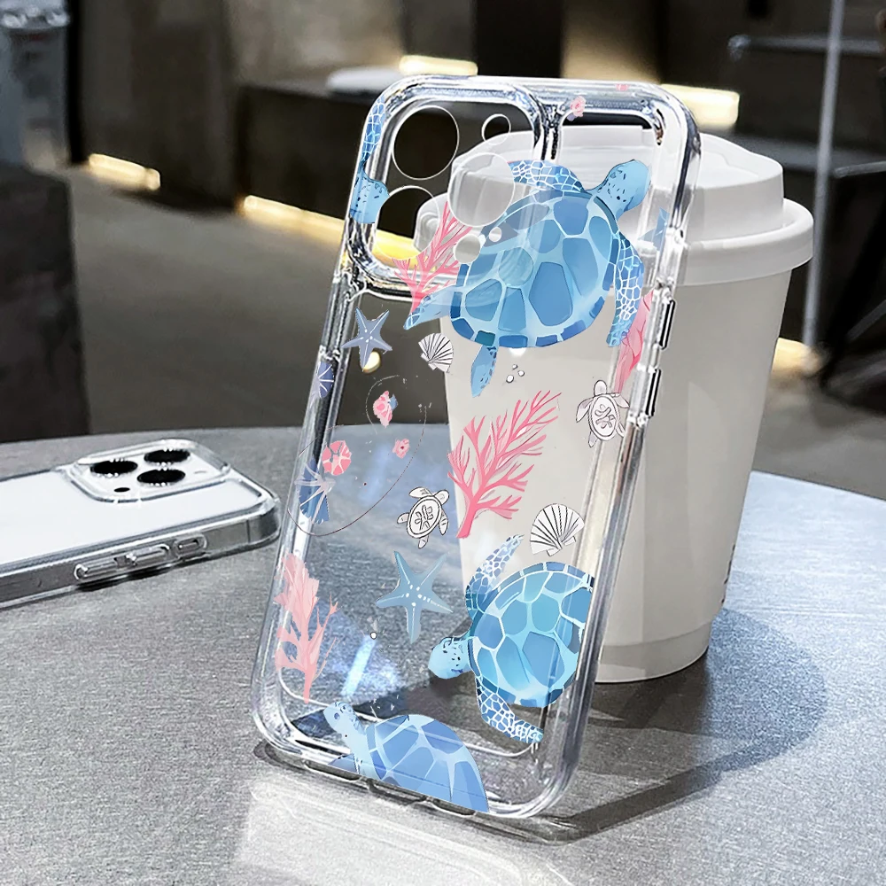 Für Xiaomi Redmi Note 10 14 13 12 Pro Plus 5G 11 Hülle Meer ​ ​ Tiermuster-Hüllen für Redmi 12 13C 14C Stoßfeste Rückseite INS-Cover – Detail 5