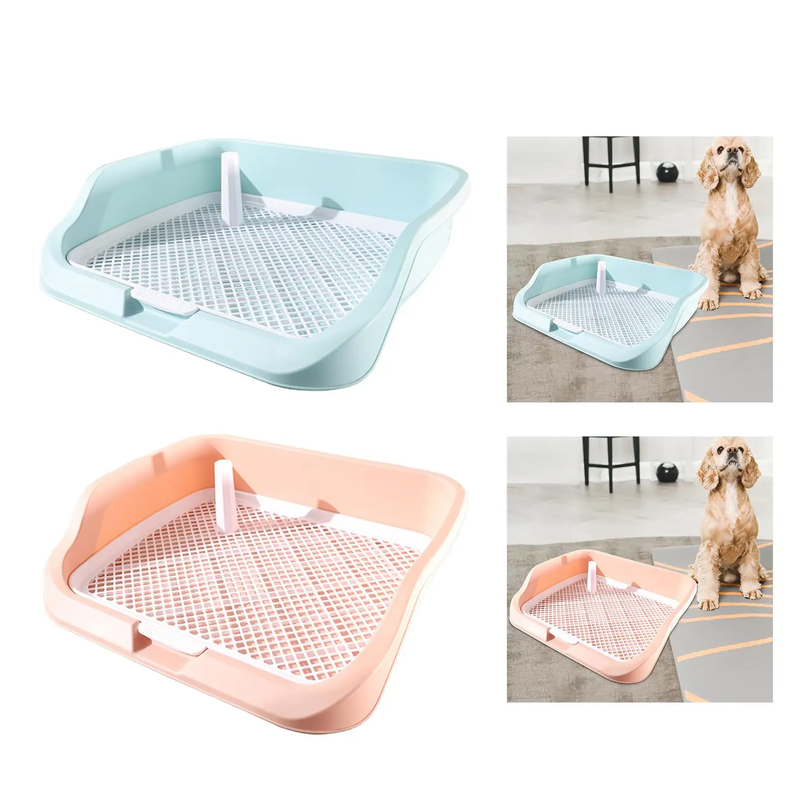 애완견 화장실 소형 및 중형견용 휴대용 액세서리 트레이너 코너