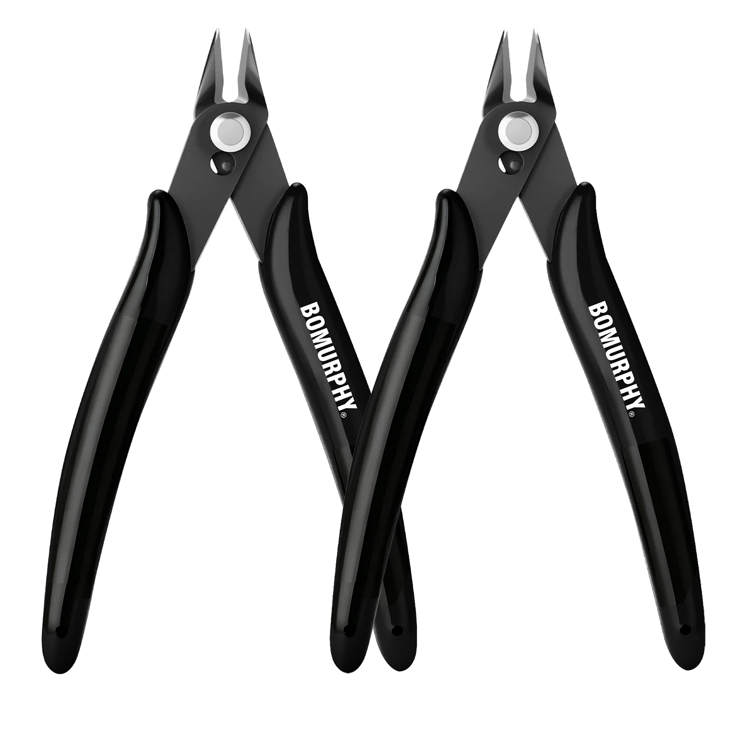 

BOMURPHY 2Pcs 170 Model Flush Cut Pliers Precision Wire Cutters for Jewelry Making Electronic Repair
